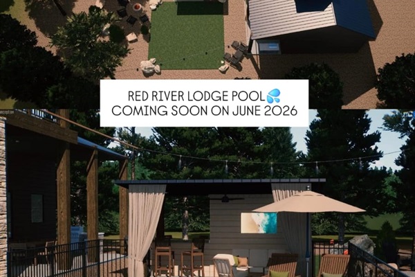 Transformation is officially complete with a private resort style backyard featuring a heated pool, poolside cabana, outdoor movie nights beneath the stars, turf space for games and gathering, and unforgettable evenings tucked beneath the pines.