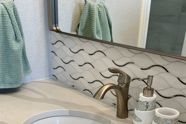 High end fixtures and upscale furnishings throughout. 