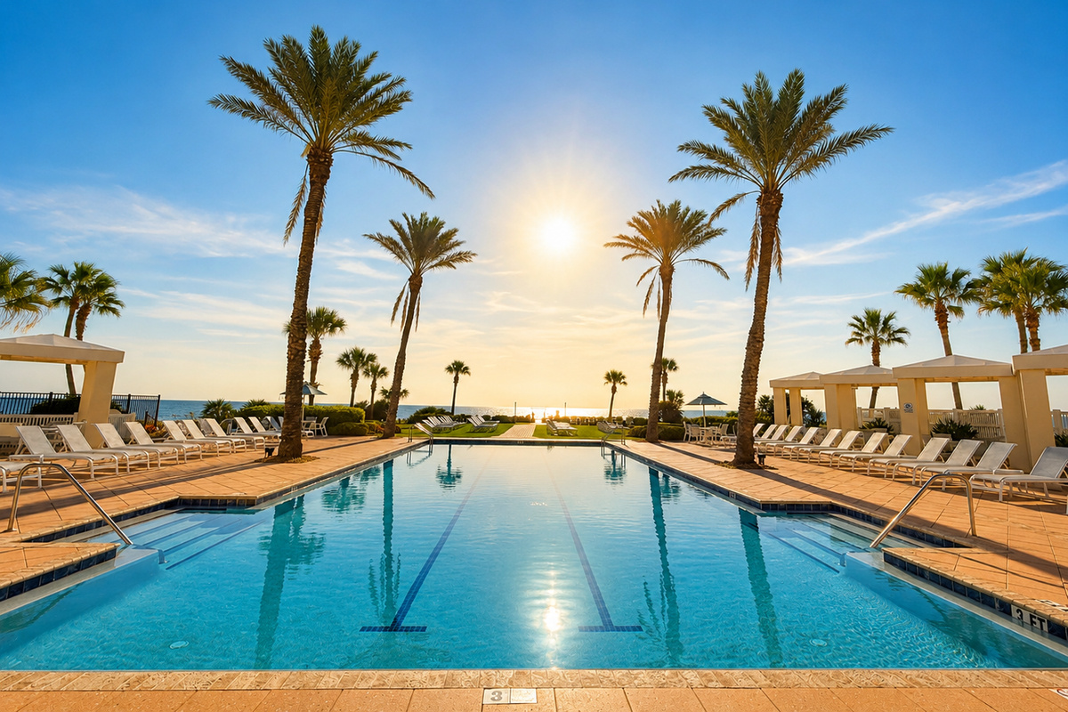 Just a short stroll away, the oceanfront resort pool sparkles beneath the palms. Spend golden afternoons here, floating with the kids and trading lazy poolside chatter, the sound of the surf never far off. Sun-drenched days, made for slowing down.