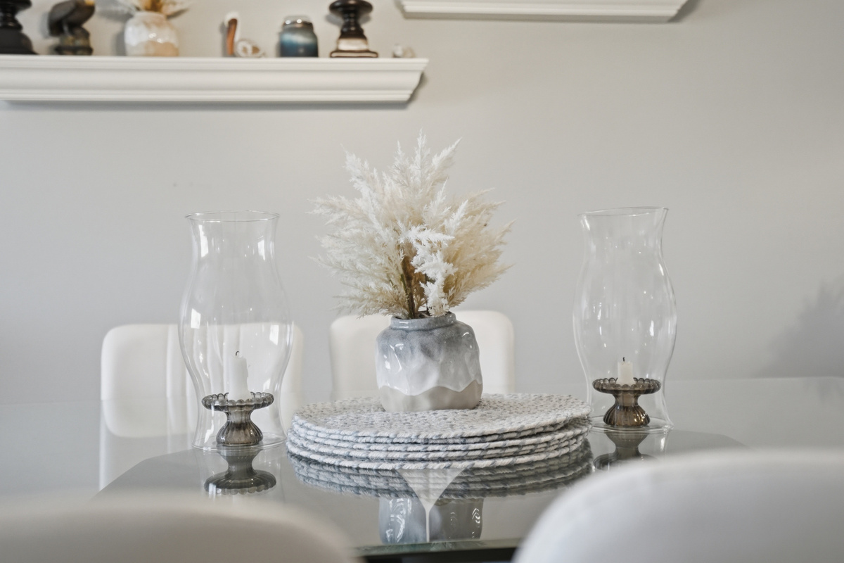 Gather around the dining area for a home-cooked meal, takeout from a nearby restaurant, or a relaxed evening of good food and conversation with family and friends.