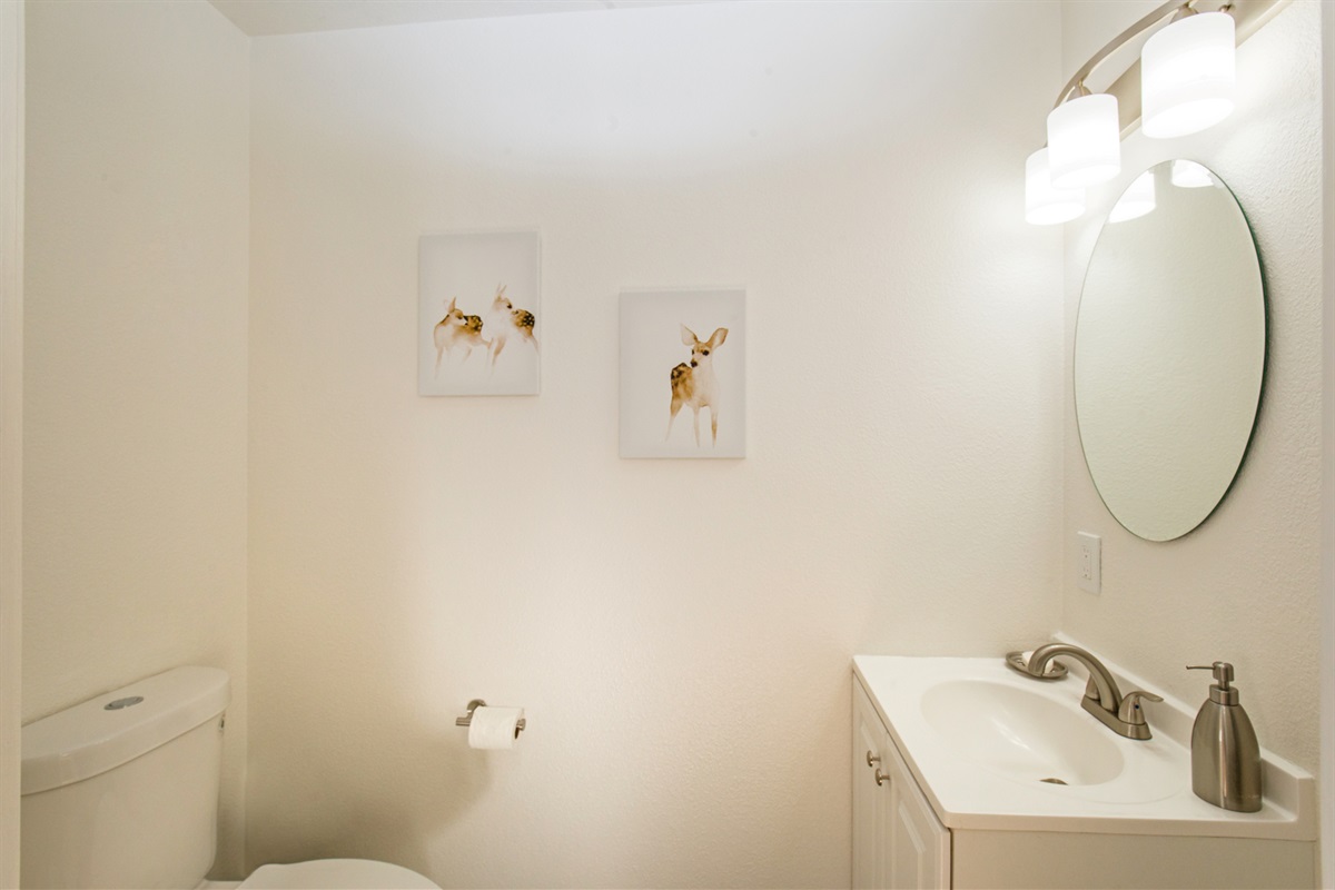 Each unit has half bath conveniently located downstairs