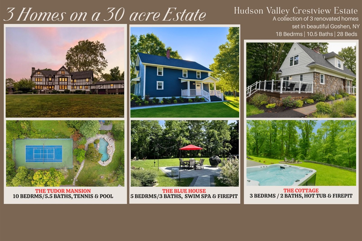 30 Acre Estate with 3 Renovated Homes
