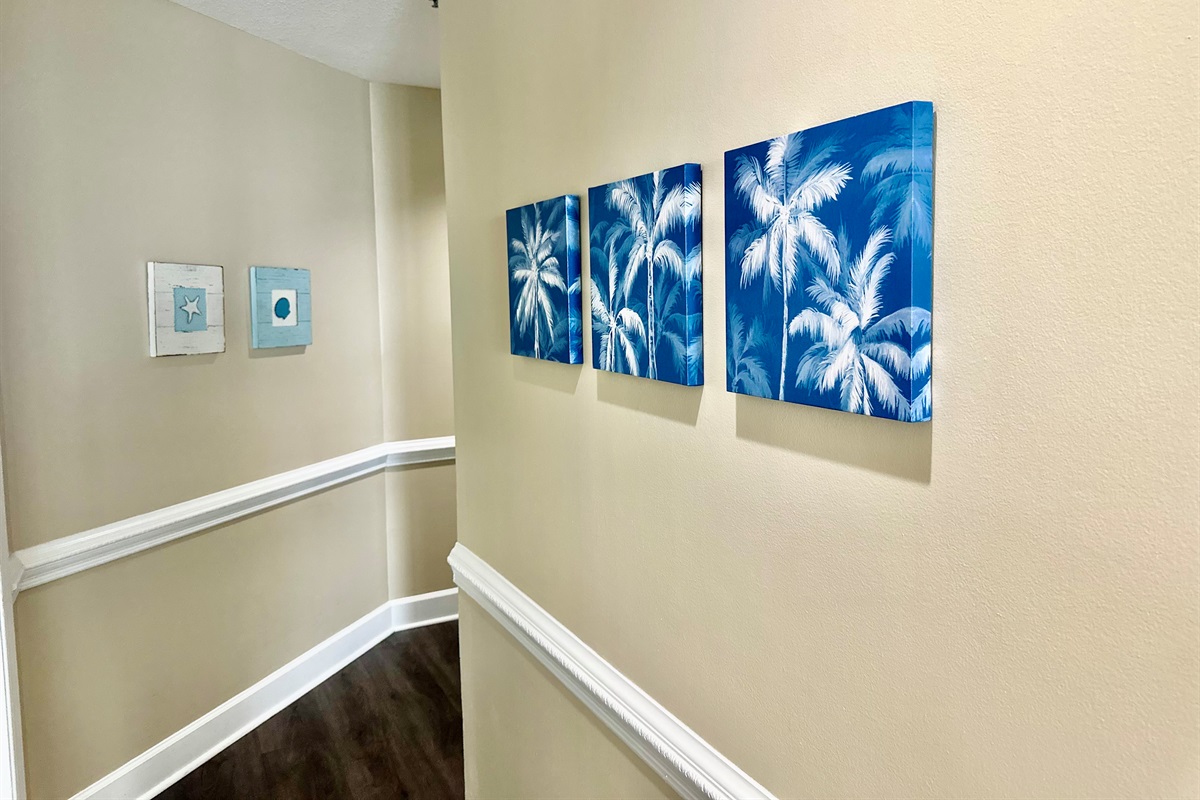 Here's the hallway leading to the living area!