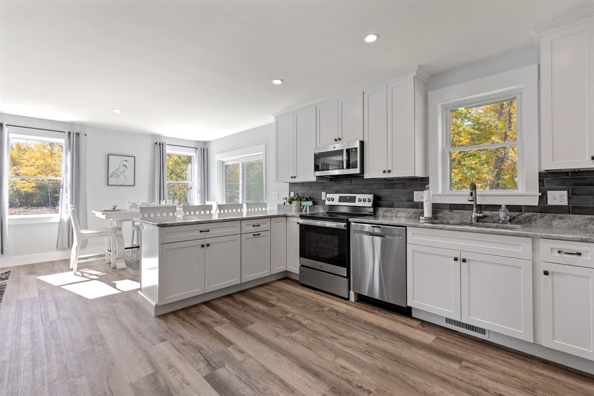 View from the back of the kitchen