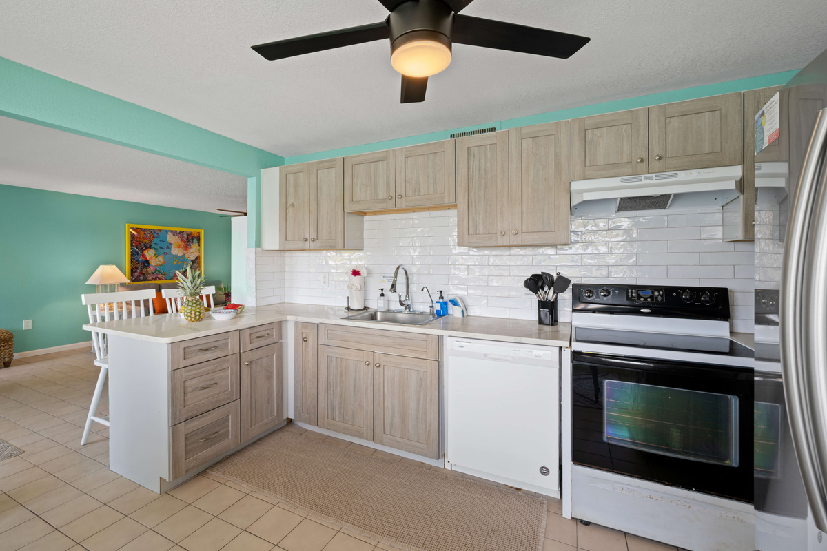 Prepare your favorite meals in this inviting kitchen space.