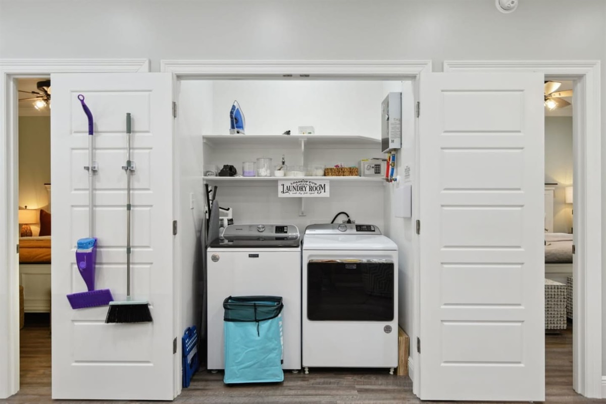 Need to do some mid stay laundry? One of 3 laundry rooms on site!