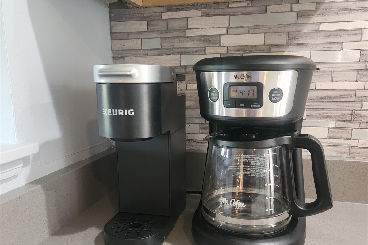Keurig Machine with Pods and Mr Coffee