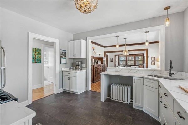 Spacious fully stocked kitchen