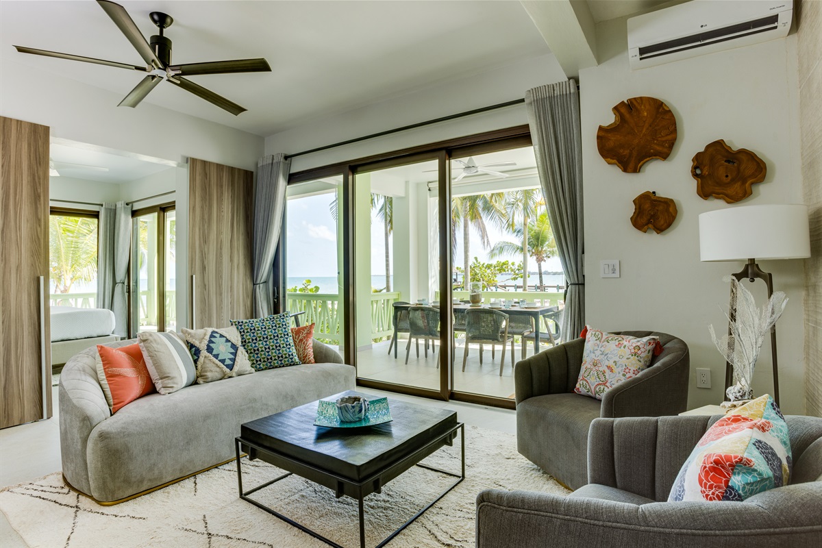 Living Room and Patio Access