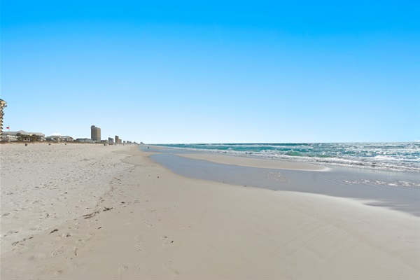 Beach looking east