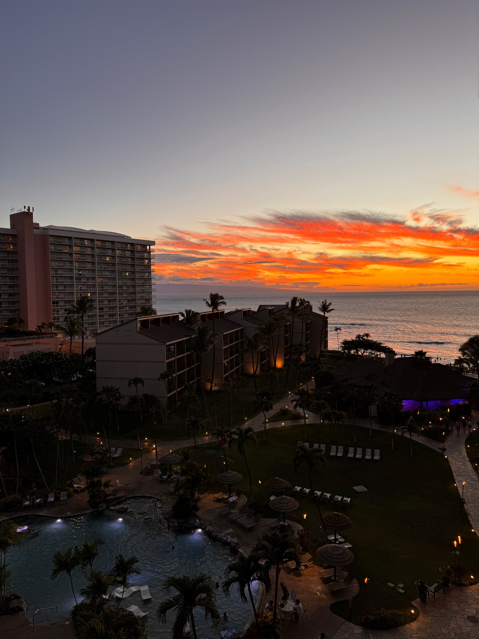 Enjoy stunning sunsets over the ocean right from your private lanai.