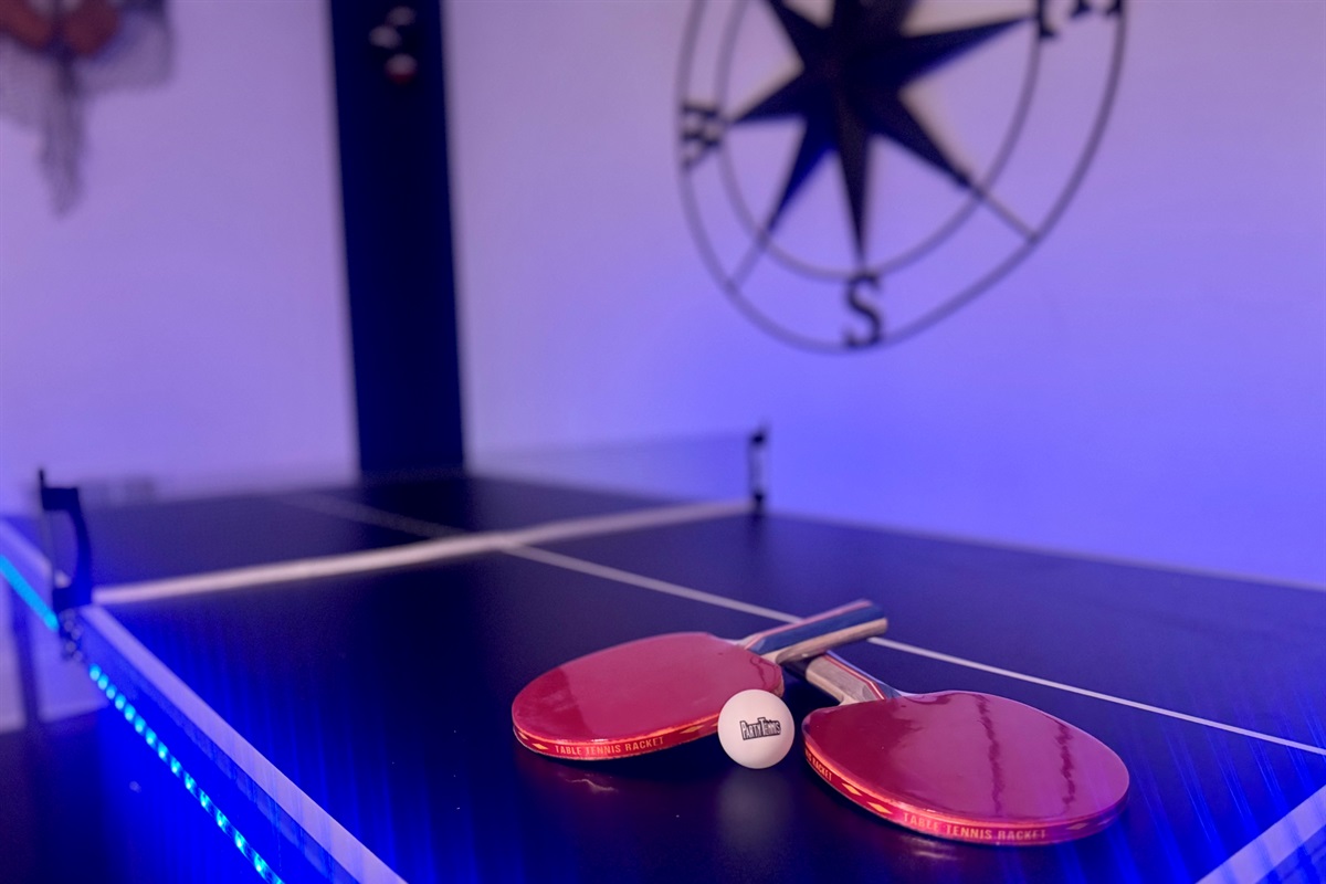Enjoy a table-tennis (ping pong) tournament with your family & friends during!