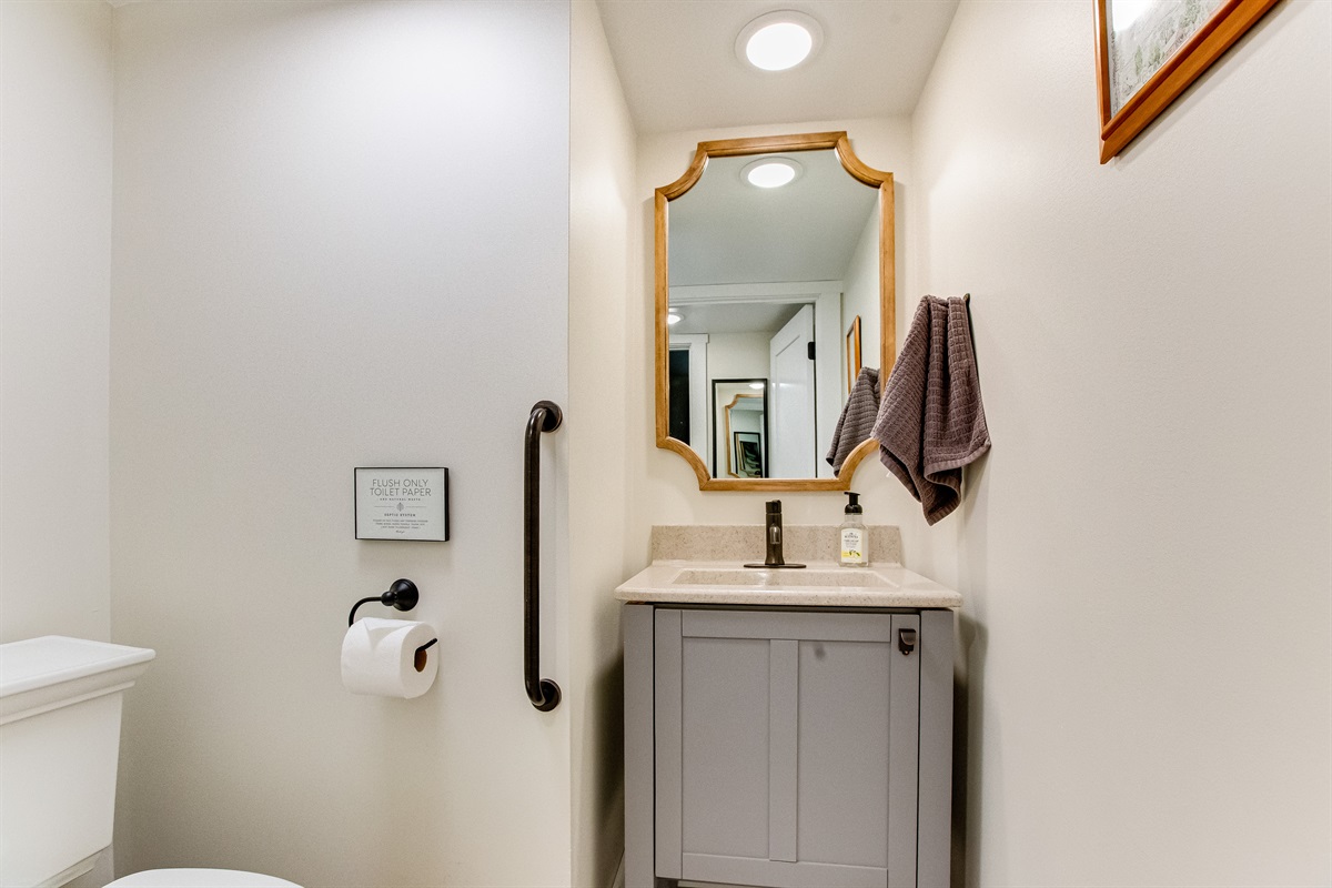 Half bath on main floor