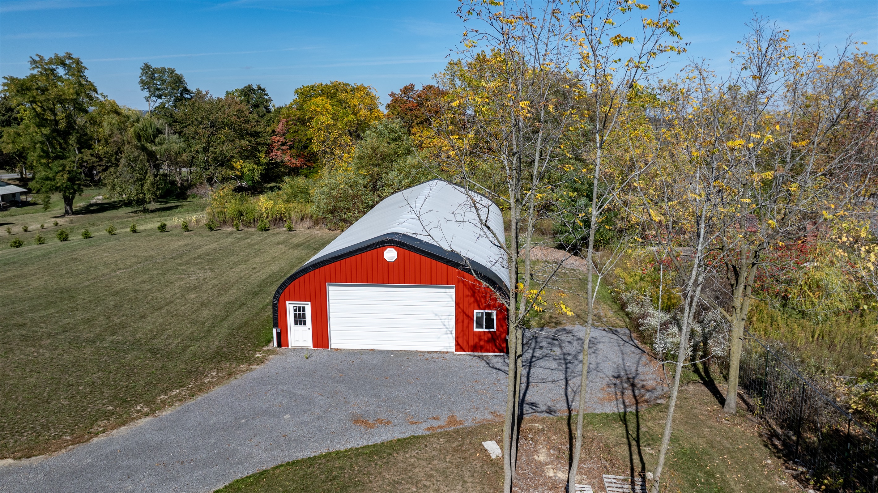 Quiet countryside barn surrounded by trees and nature — your private upstate New York retreat