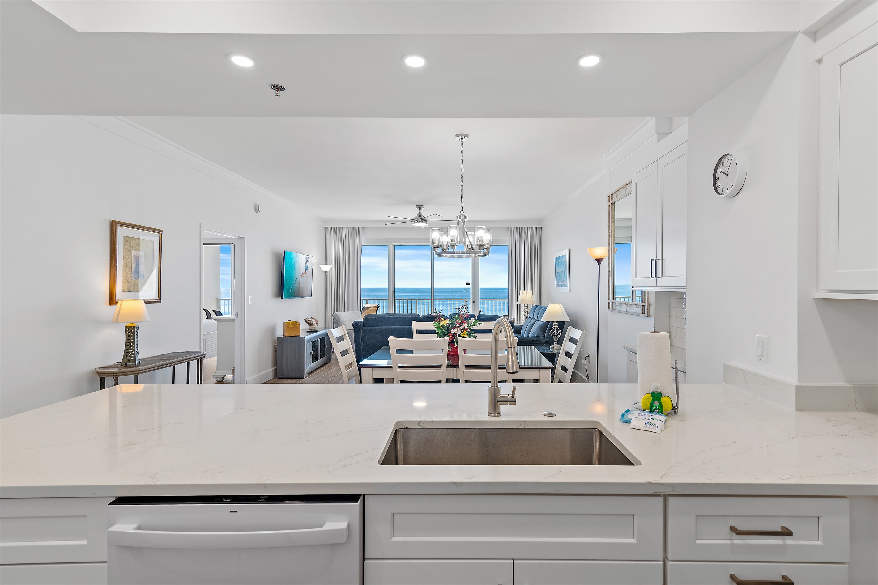 Beach View from Kitchen