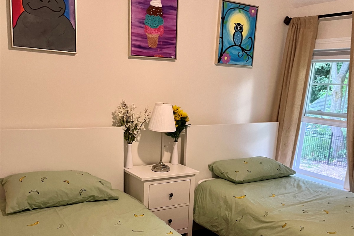 1st Guest House: Bedroom #5 - 2 Twin Beds