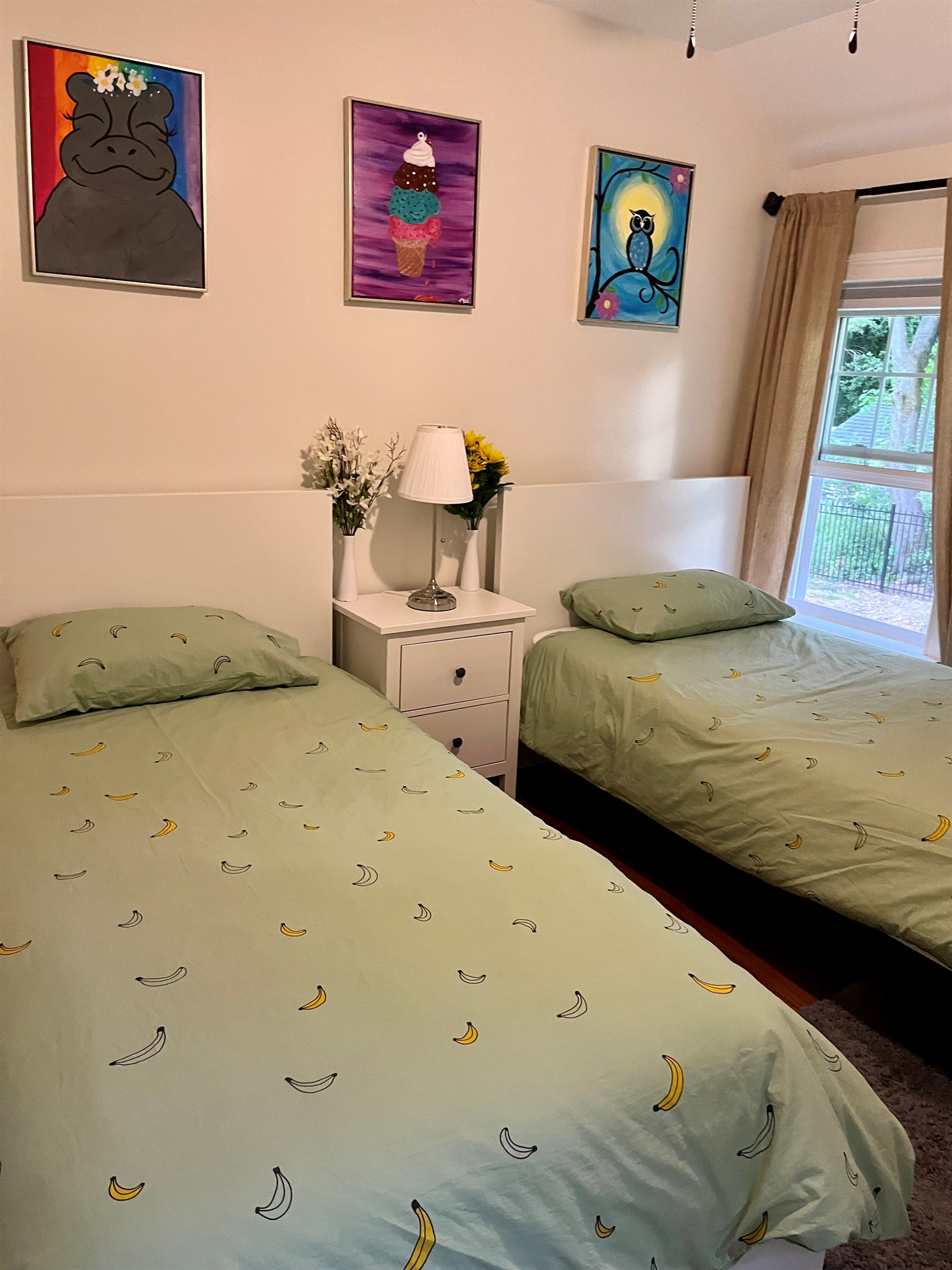 1st Guest House: Bedroom #5 - 2 Twin Beds