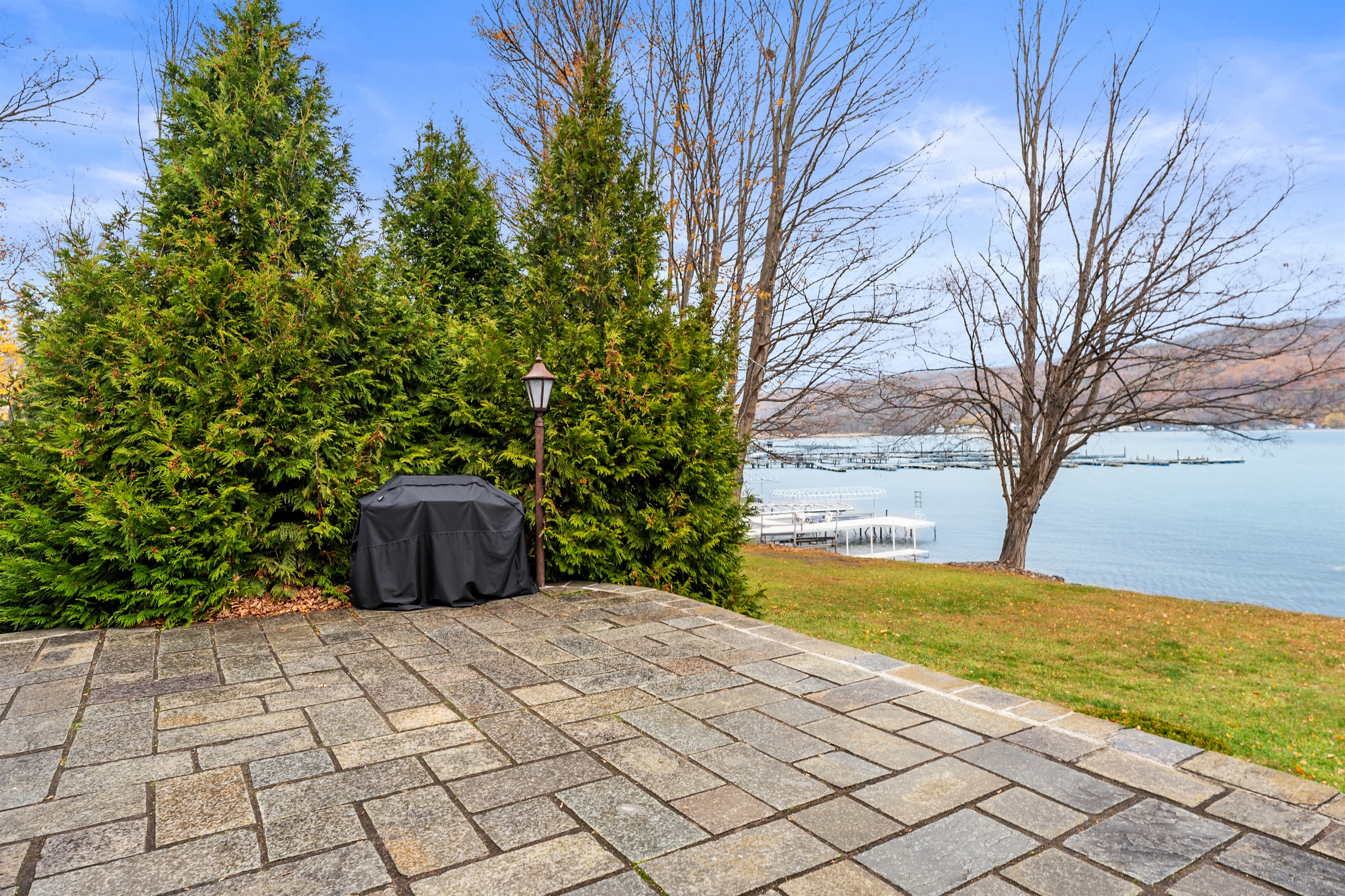 Lakeside patio