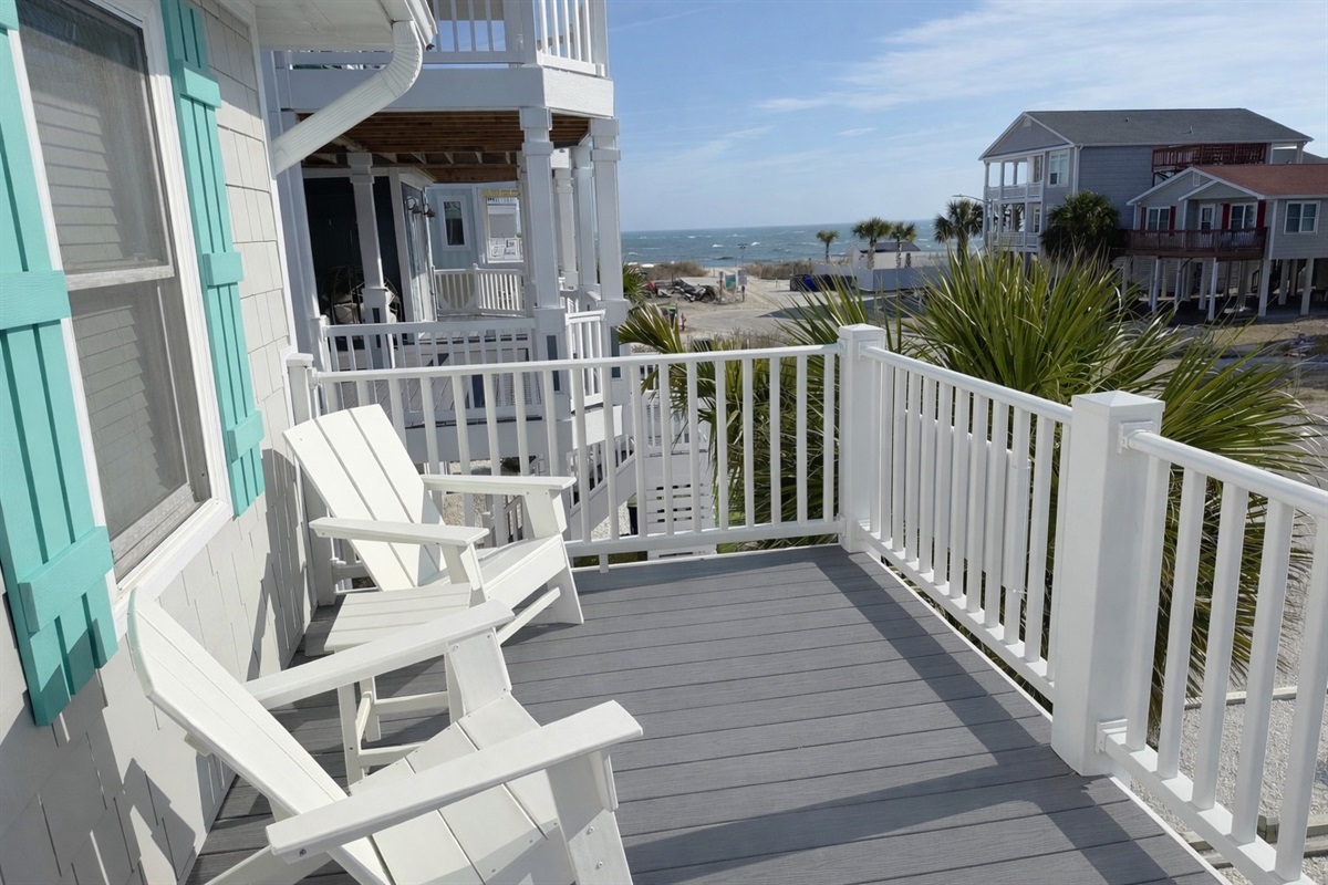 Beautiful ocean views from front deck.