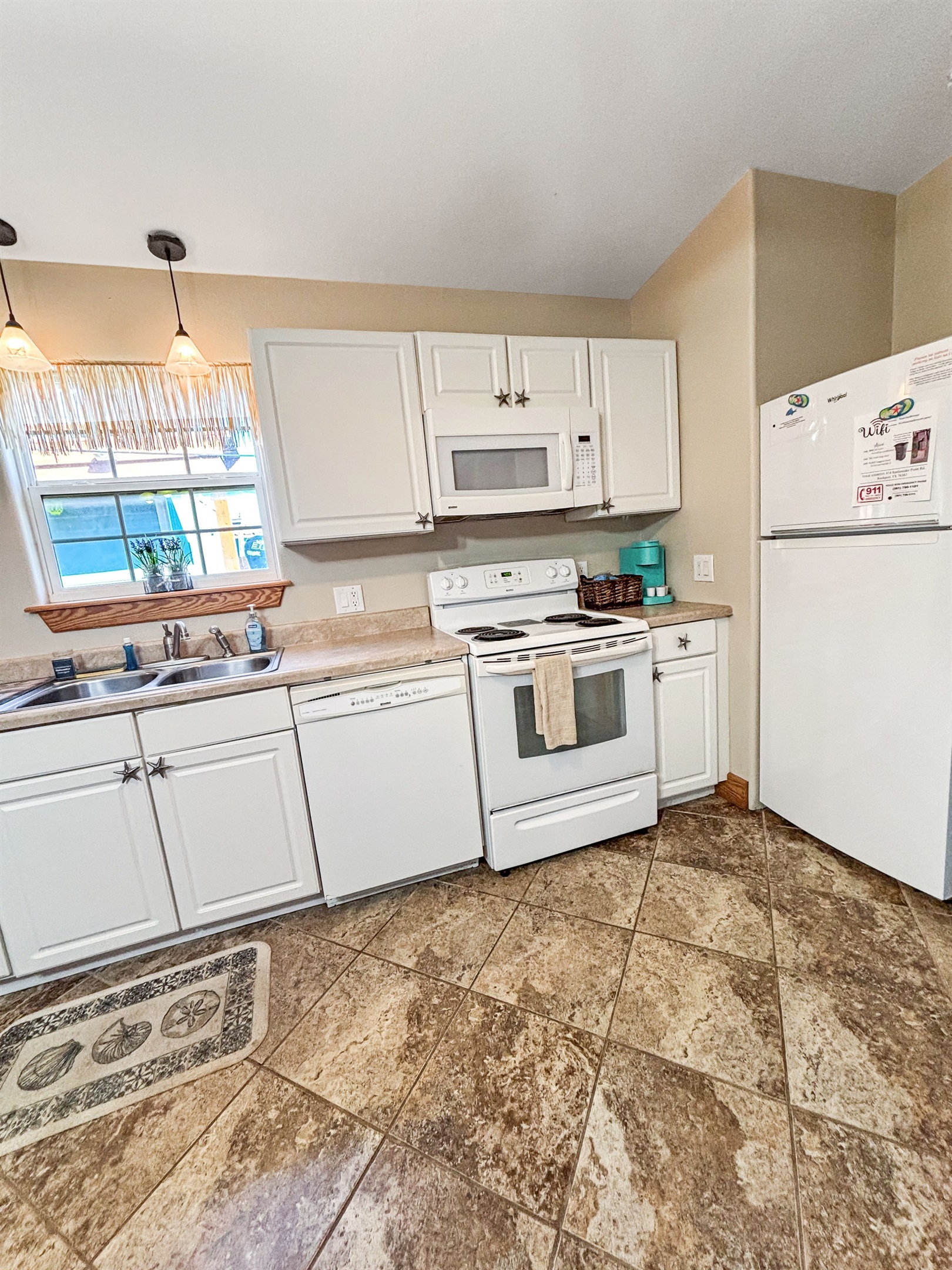 Space in the kitchen to prepare meals