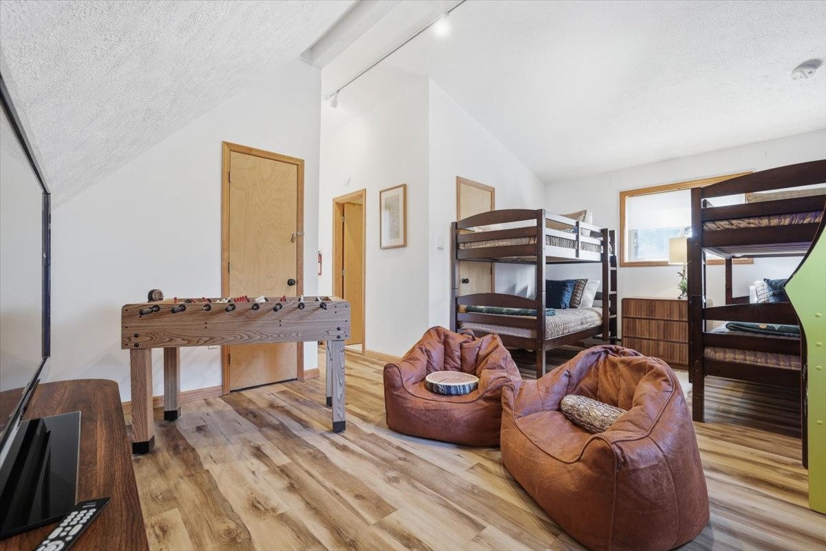 Bunk beds, big smiles and late-night stories. The upstairs bedroom is where the best vacation memories get made