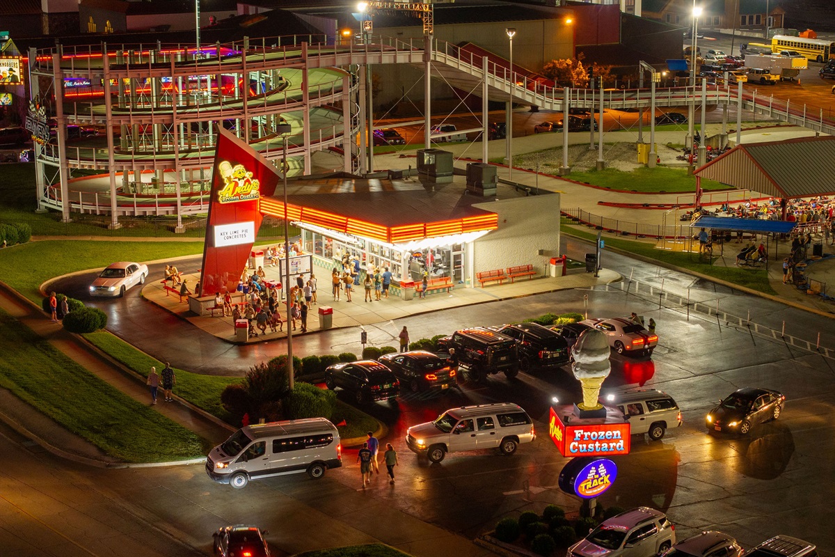Andys ice cream on the 76 strip - a family favorite!