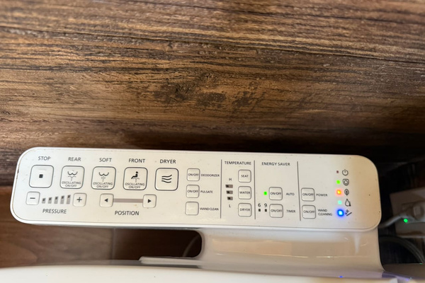 High-end (no pun intended) Toto Bidet Toilet!  :-) 