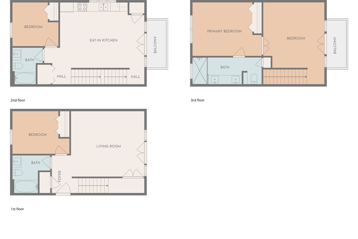 3 Story Floor Plan for the house.