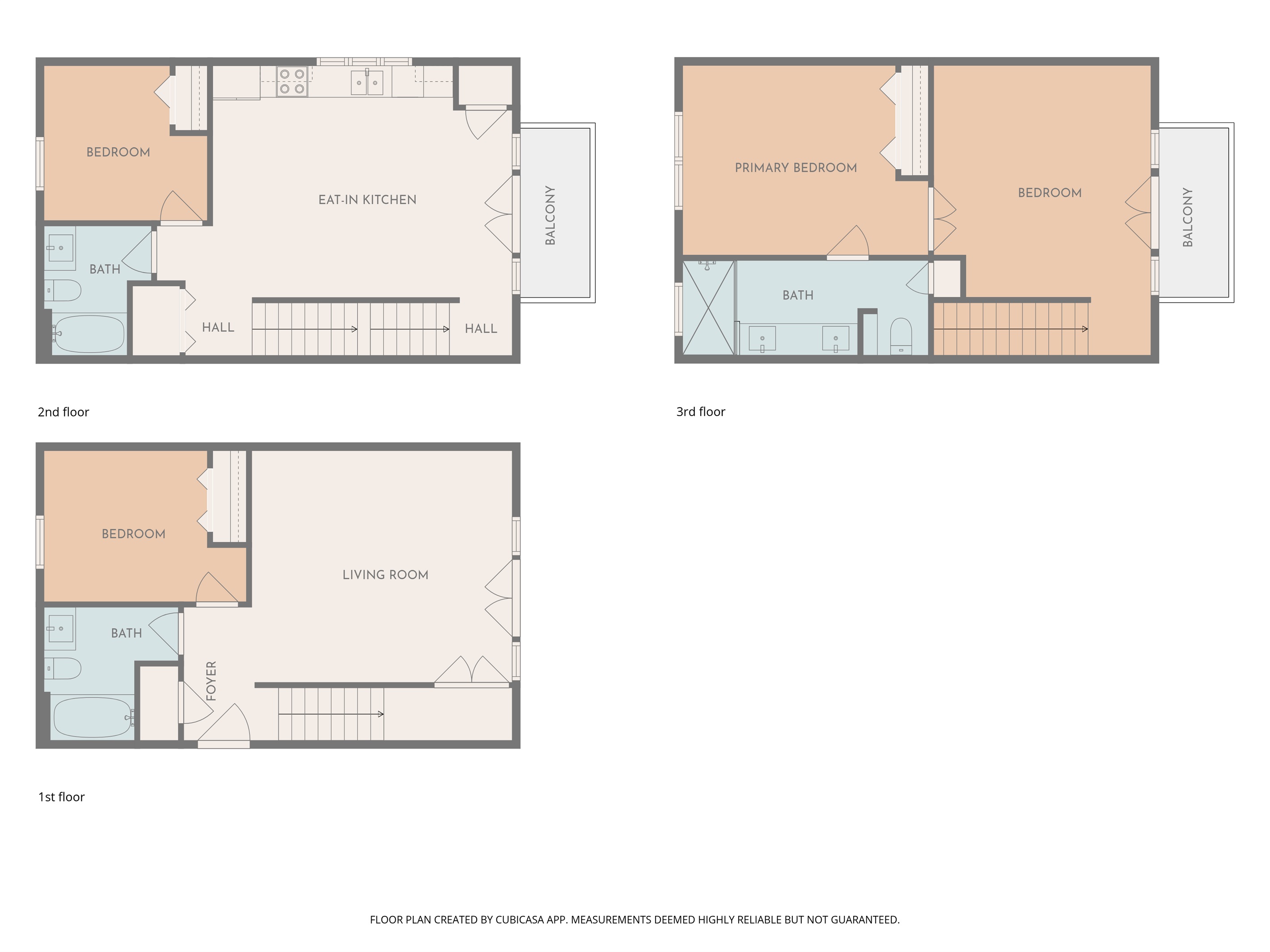 3 Story Floor Plan for the house.