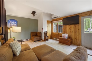 Living room with couch, tv