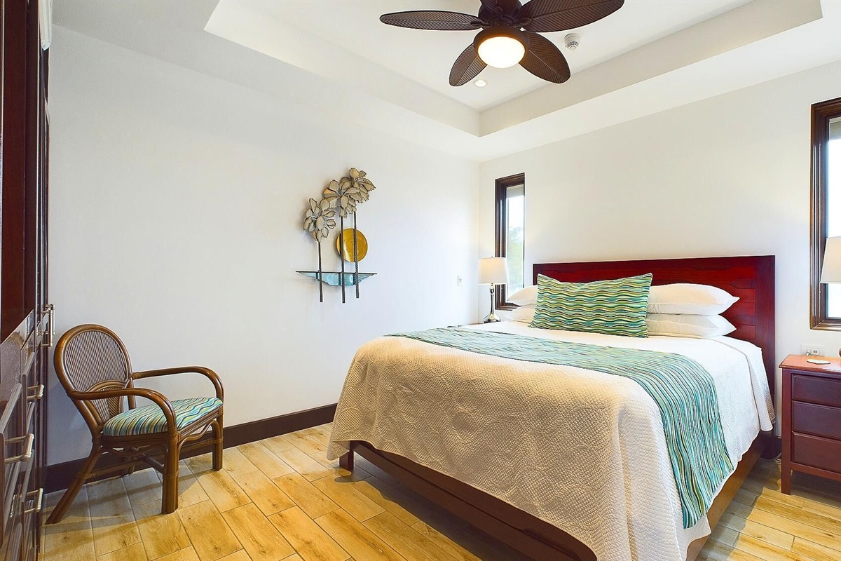 Bedroom with king bed