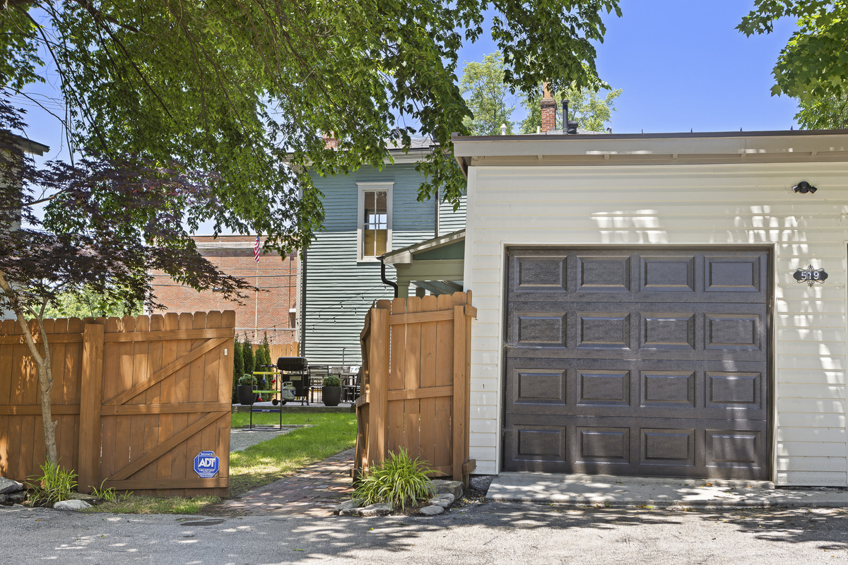 Arrive through the private back gate, where you'll find parking for up to four vehicles and a convenient EV charger on-site.
