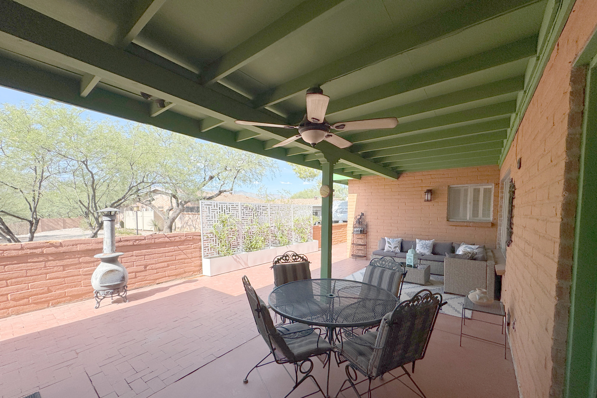 back patio facing north