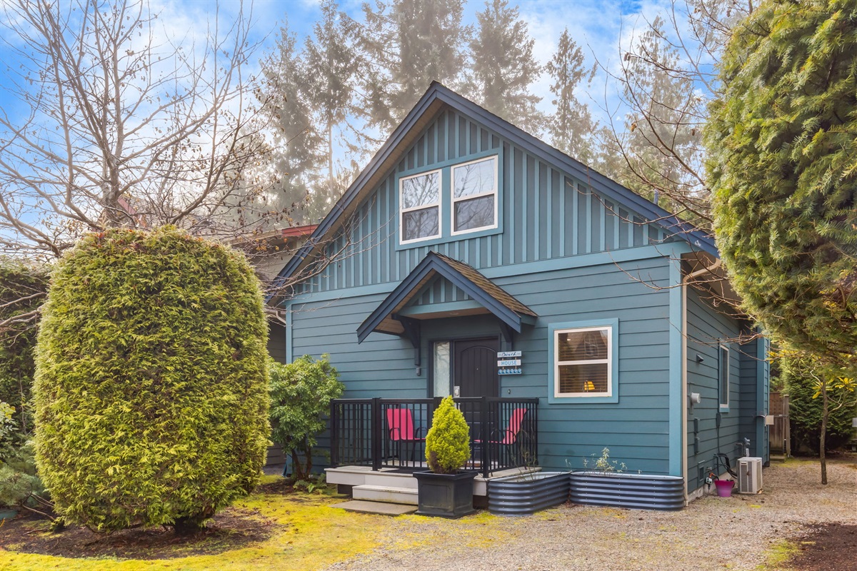 Cottage exterior. Your home away from home! 