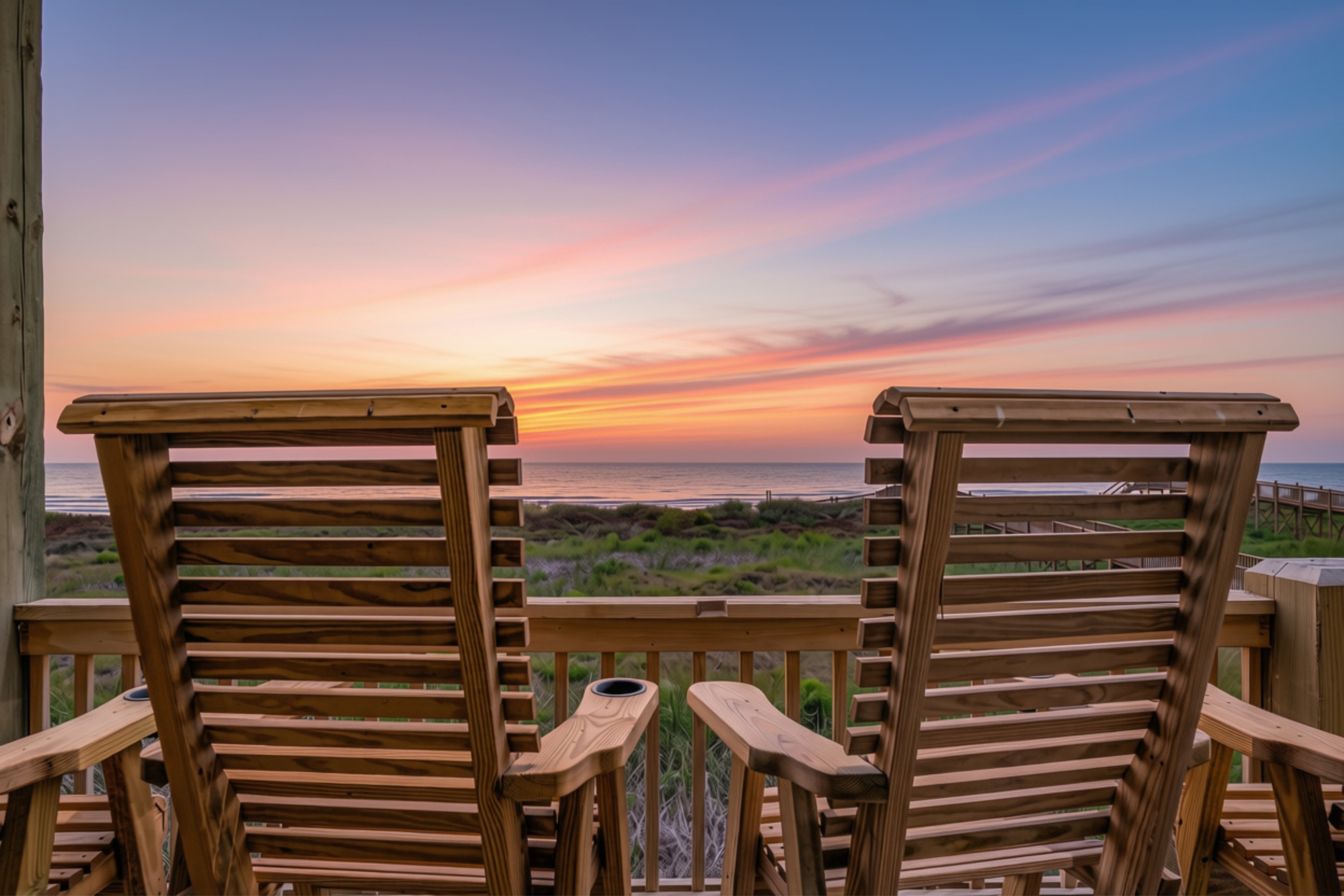 Cair Paravel: Ready for breathtaking sunsets, this view is right off the coral sunshine bedroom.