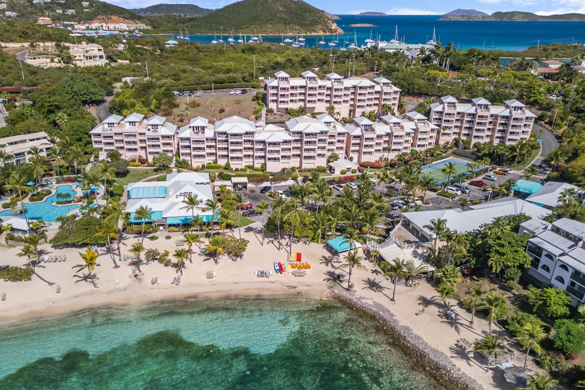You can see how close you are to the beach. You are in the building that overlooks the tennis court.