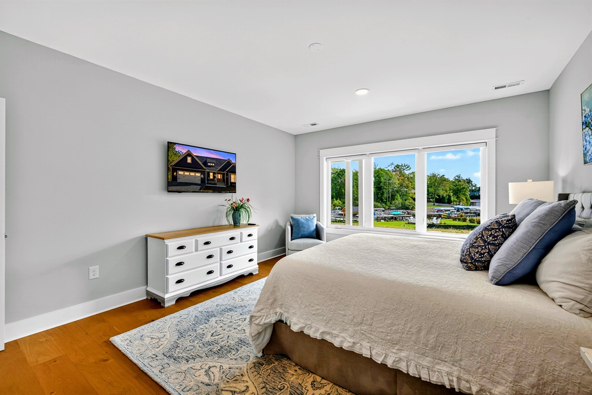 Every bedroom in Blueberry Bay has a large flat screen tv (even the bunk room!) we spoil our guests!