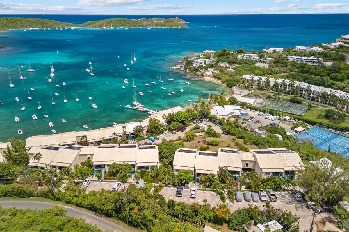 Relax poolside with swaying palms overhead and island vibes all around.