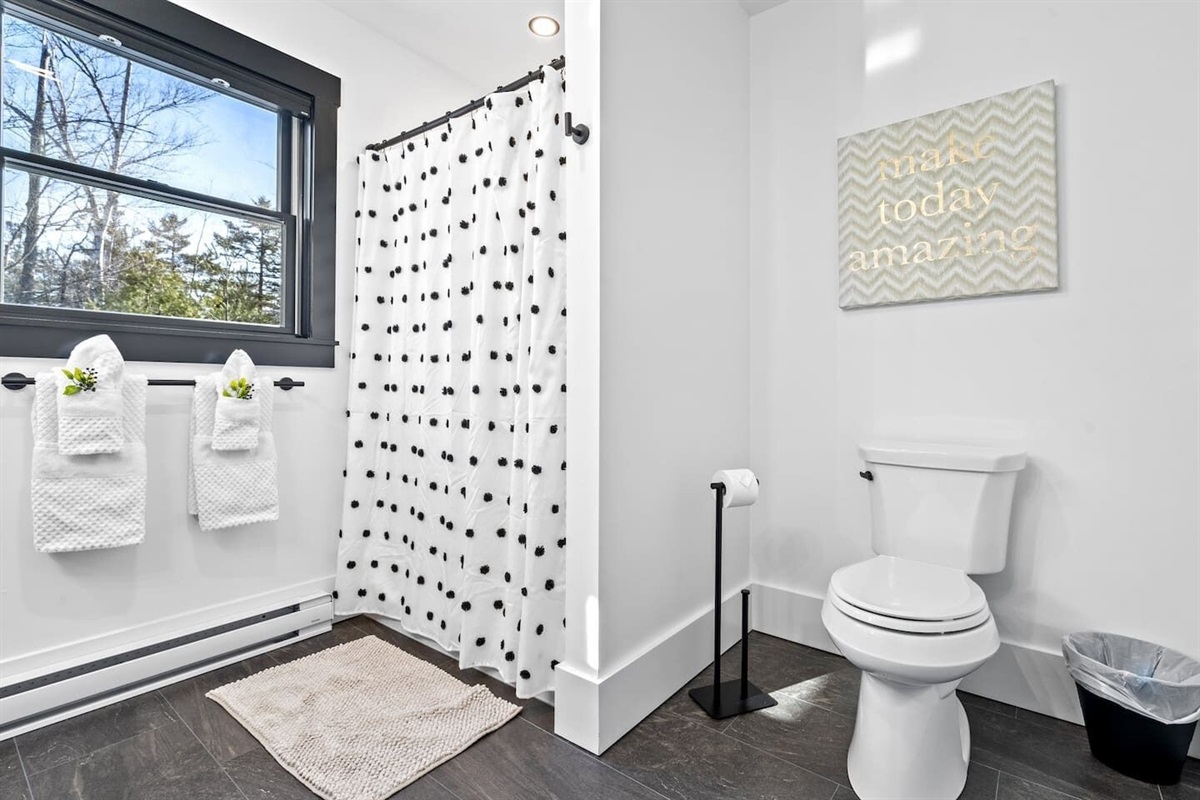 Spa-like serenity in the master suite.  This bathroom is the perfect place to unwind and relax.
