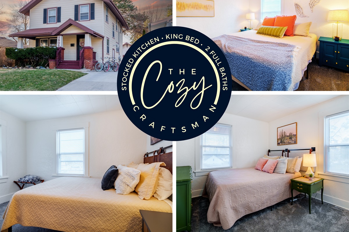 Best location, king & queen beds, easy driveway parking, close to everything!