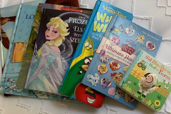 Childrens books on site.  We can also stock age specific toys upon request! 