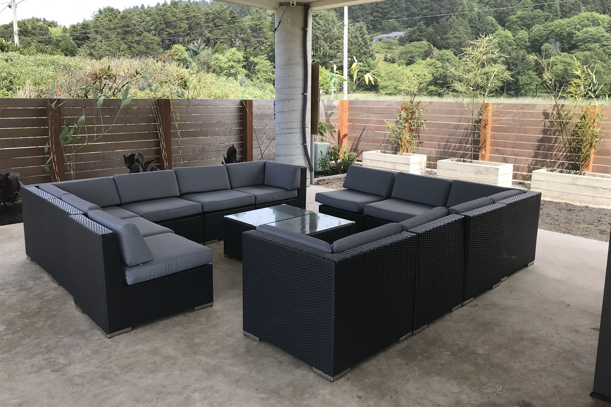 Outdoor seating available during the warm season 