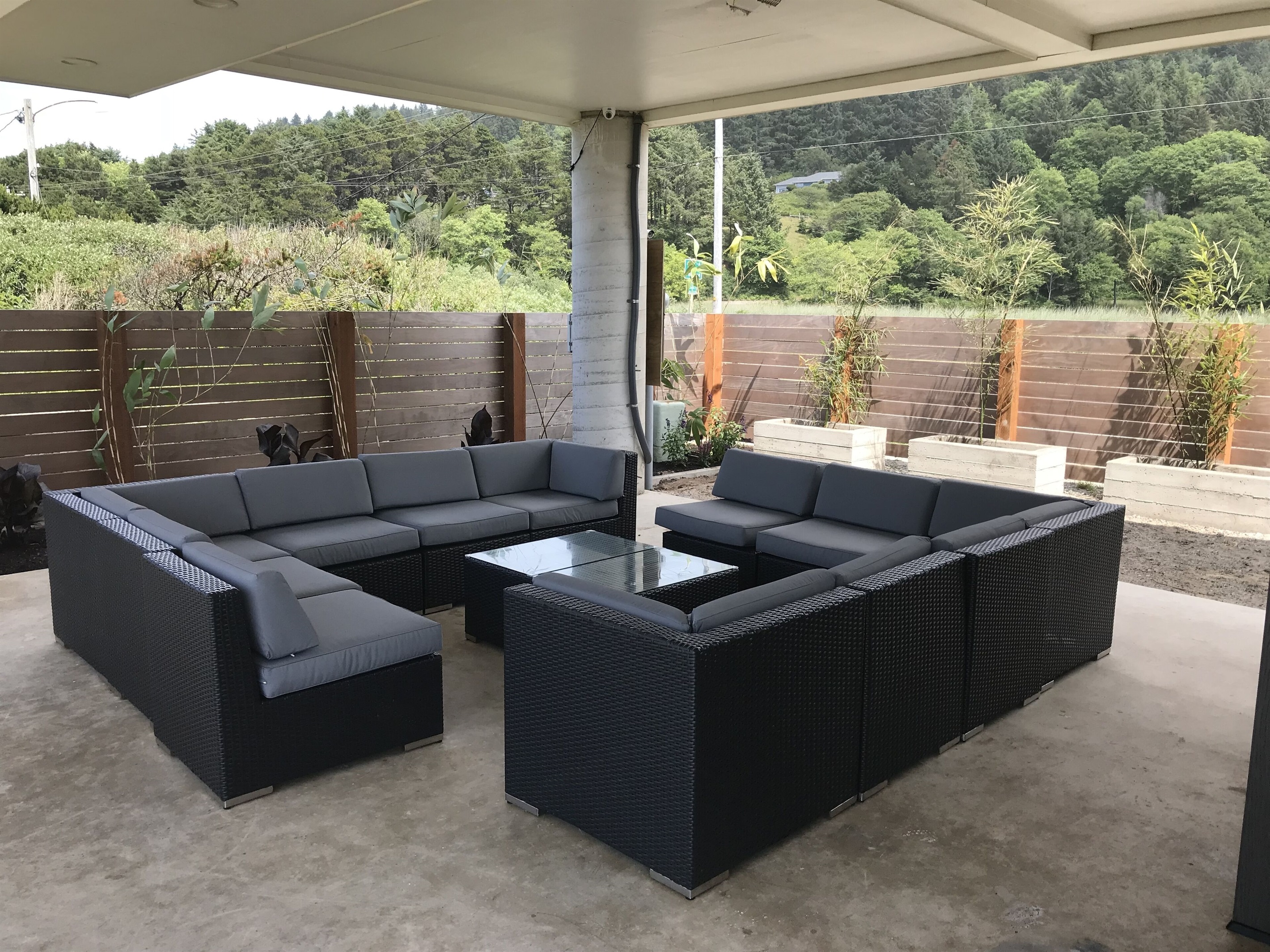 Outdoor seating available during the warm season 