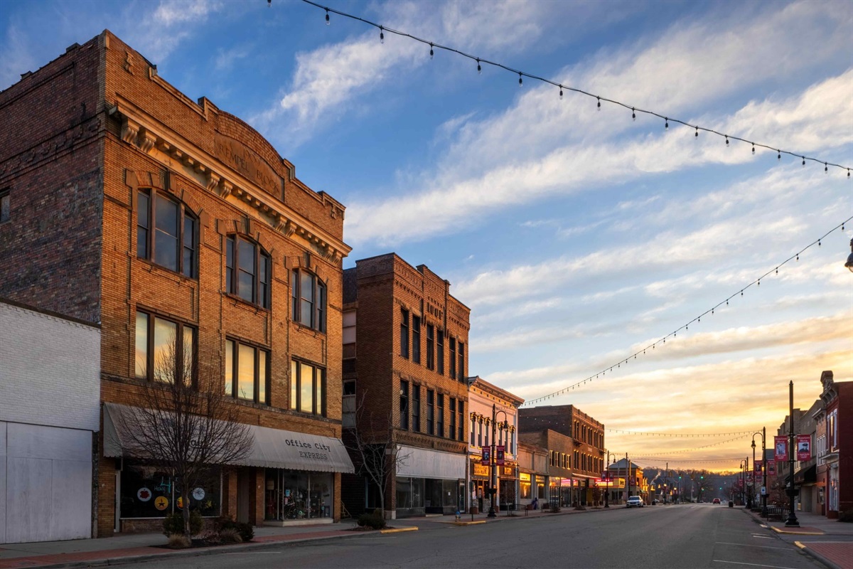 Stroll through the inviting and walkable heart of downtown Logan
