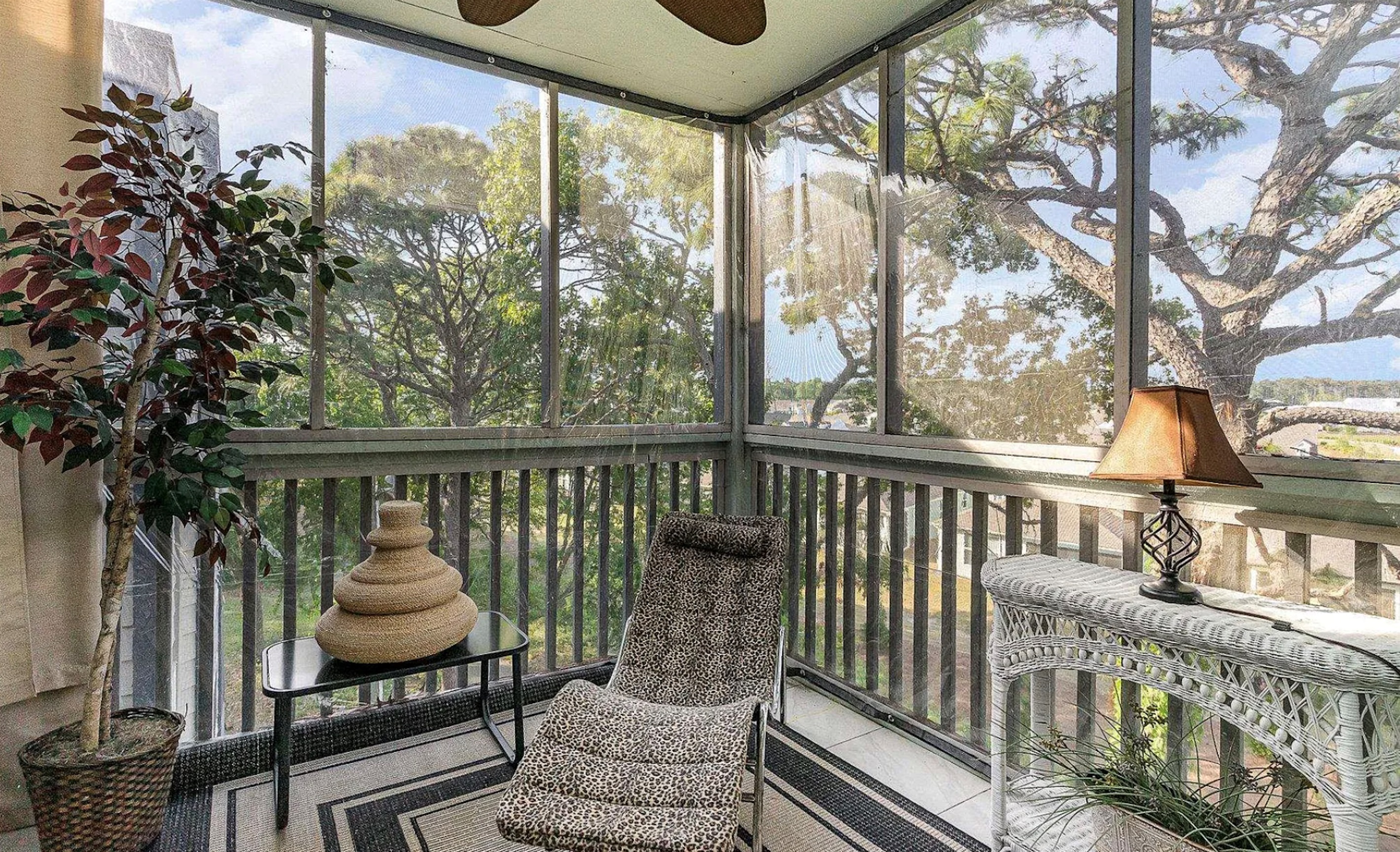 Screened in patio, just sit back and relax
