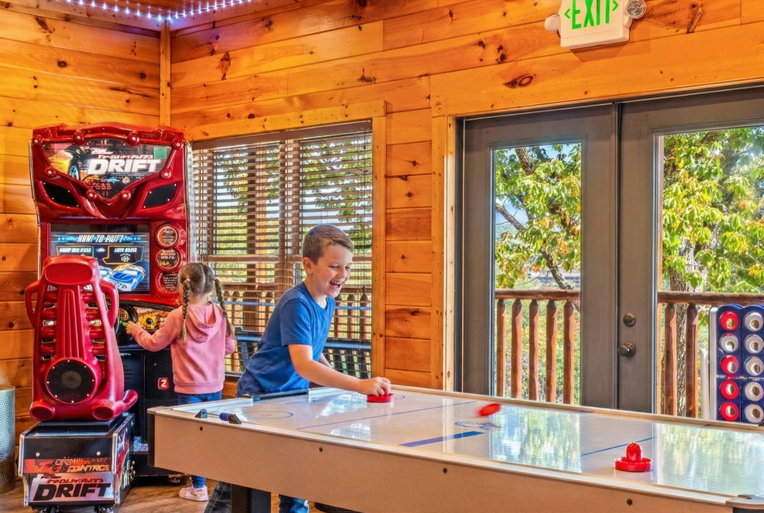 The kids will love the arcade!