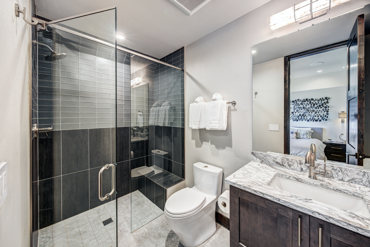 Bedroom #3 private w/ensuite bath and queen bed.