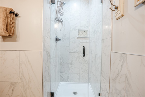 Master shower