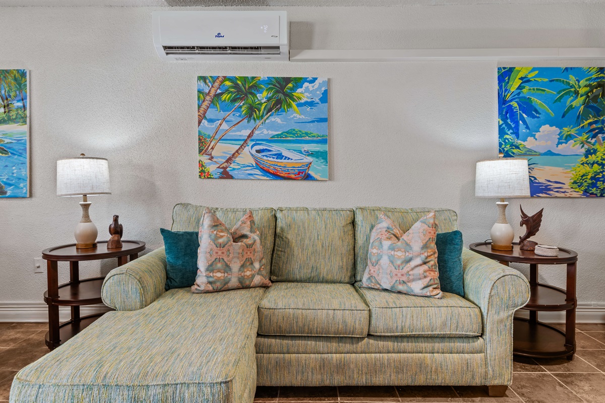 AC units throughout the property to keep you cool throughout your stay.