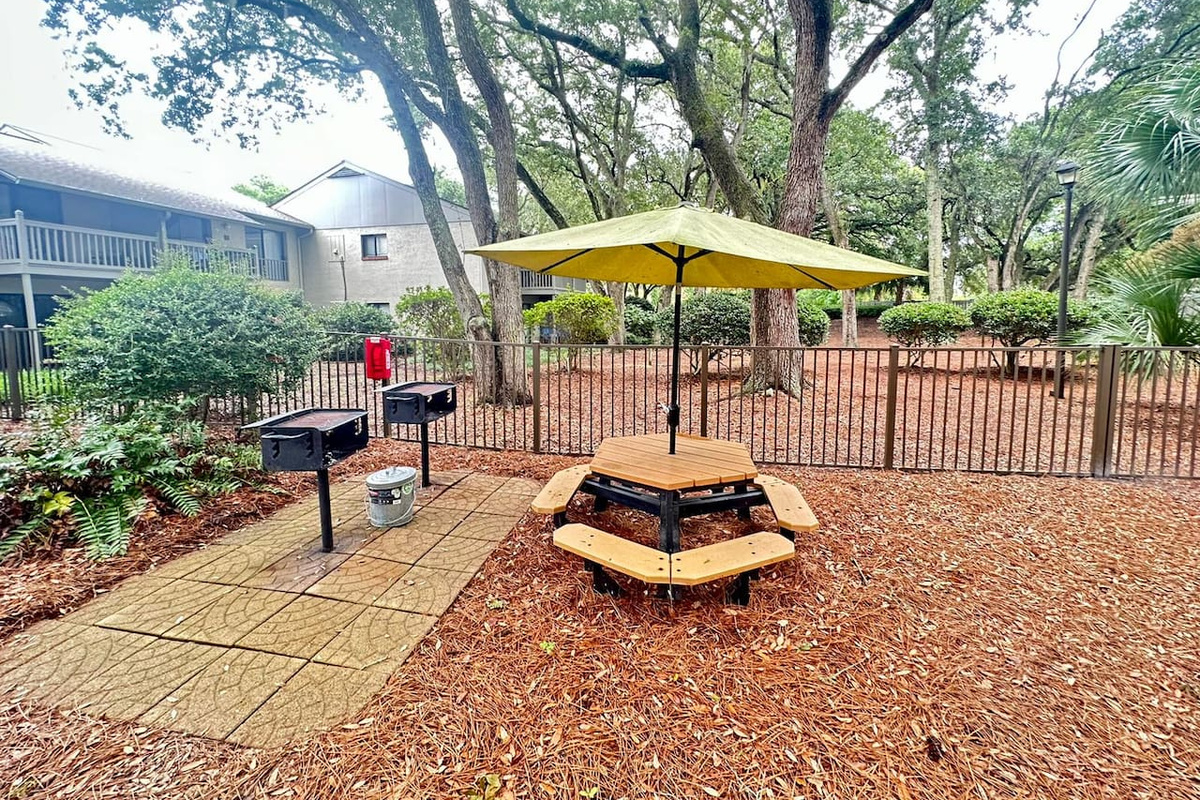 Picnic area with grills
